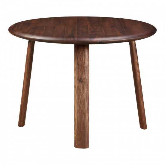 MALIBU ROUND DINING TABLE WALNUT