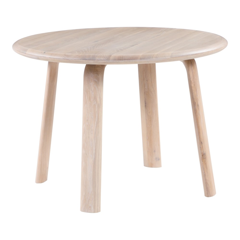 MALIBU ROUND DINING TABLE WHITE OAK MALIBU ROUND DINING TABLE WHITE OAK