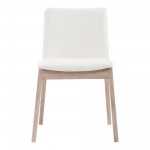 DECO OAK DINING CHAIR WHITE PVC-M2