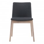 DECO OAK DINING CHAIR DARK GREY-M2