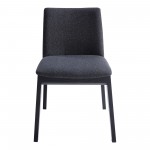 DECO ASH DINING CHAIR CHARCOAL-M2