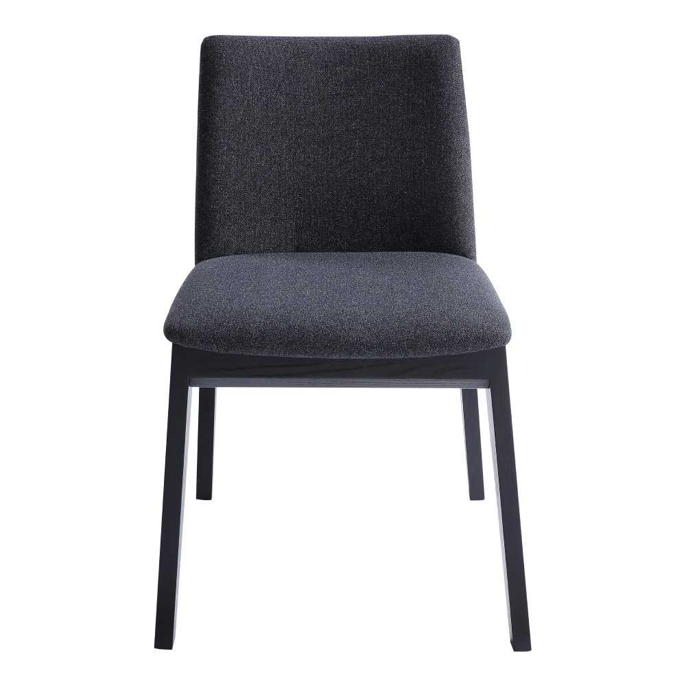 DECO ASH DINING CHAIR CHARCOAL-M2