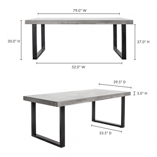 JEDRIK OUTDOOR DINING TABLE LARGE