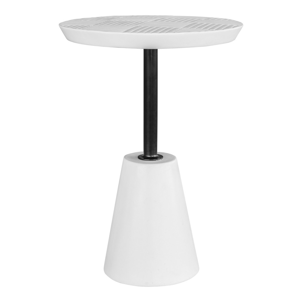 FOUNDATION OUTDOOR ACCENT TABLE WHITE