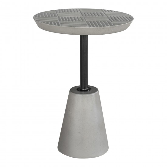 FOUNDATION OUTDOOR ACCENT TABLE GREY