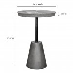 FOUNDATION OUTDOOR ACCENT TABLE GREY