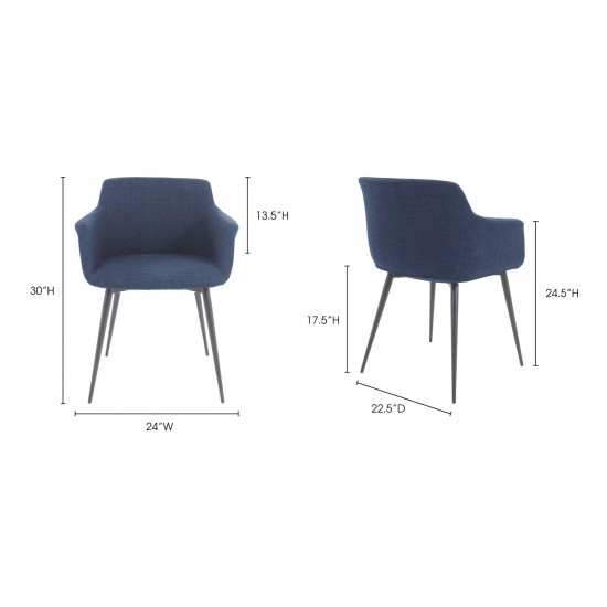 RONDA ARM CHAIR BLUE-M2