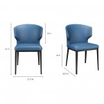 DELANEY SIDE CHAIR STEEL BLUE-M2