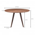 DOVER DINING TABLE SMALL WALNUT