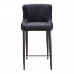 ETTA COUNTER STOOL DARK GREY