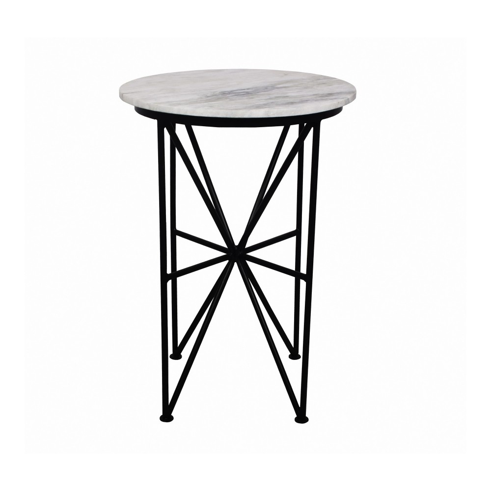 QUADRANT MARBLE ACCENT TABLE