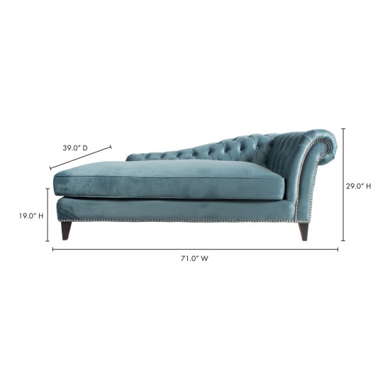 BIBIANO CHAISE VELVET BLUE