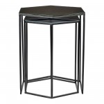 POLYGON ACCENT TABLES SET OF 2