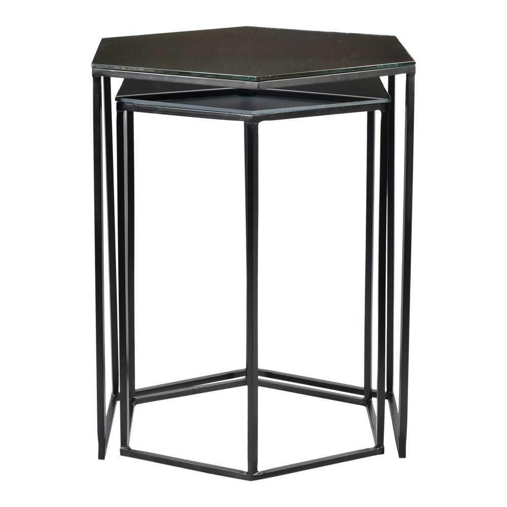 POLYGON ACCENT TABLES SET OF 2