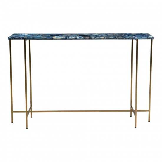 BLUE AGATE CONSOLE TABLE