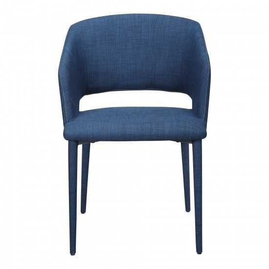 WILLIAM DINING CHAIR NAVY BLUE