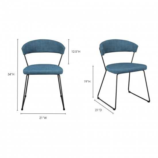 ADRIA DINING CHAIR BLUE-M2