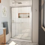 Duet Plus 44-48 in. W x 72 in. H Semi-Frameless Bypass Sliding Shower Door in Brushed Nickel
