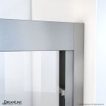 Duet Plus 44-48 in. W x 72 in. H Semi-Frameless Bypass Sliding Shower Door in Brushed Nickel