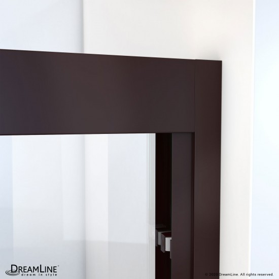 Duet Plus 44-48 in. W x 72 in. H Semi-Frameless Bypass Sliding Shower Door in Oil Rubbed Bronze