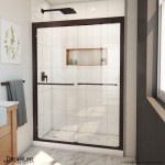 Duet Plus 50-54 in. W x 72 in. H Semi-Frameless Bypass Sliding Shower Door in Oil Rubbed Bronze