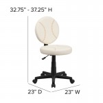 Baseball Swivel Task Office Chair