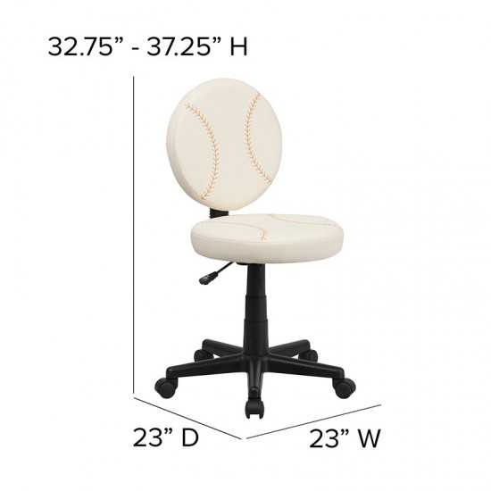 Baseball Swivel Task Office Chair