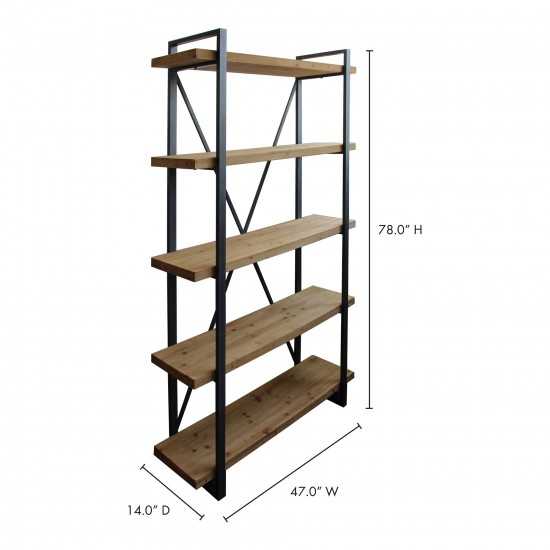 LEX 5 LEVEL SHELF NATURAL