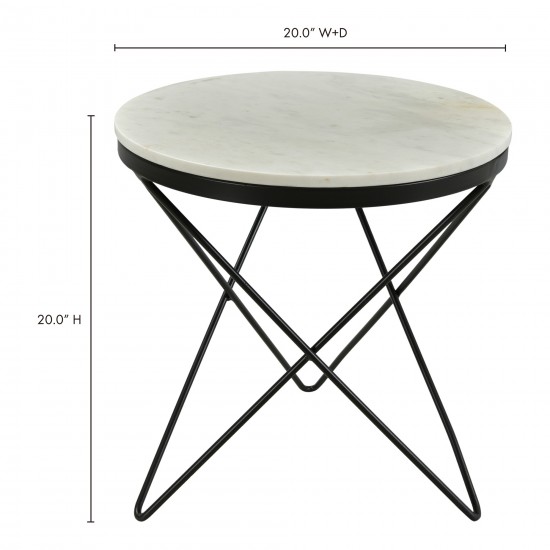 HALEY SIDE TABLE BLACK BASE