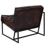 Bomber Jacket LeatherSoft Tufted Lounge Chair