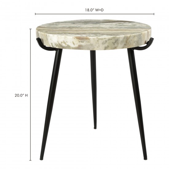BRINLEY MARBLE ACCENT TABLE