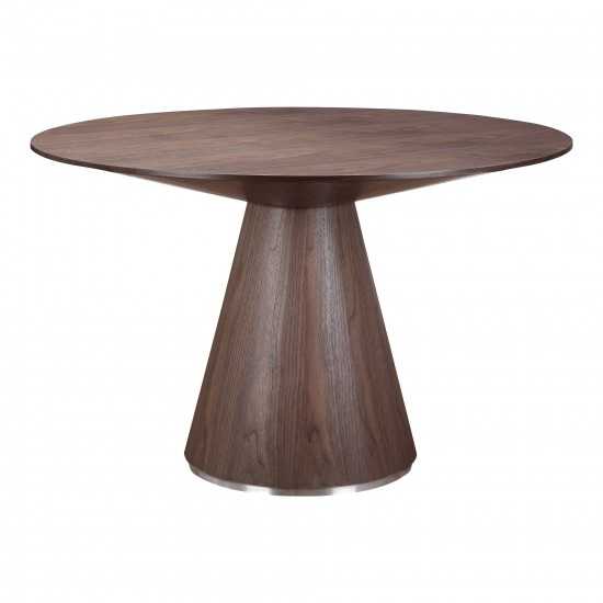 OTAGO DINING TABLE ROUND WALNUT