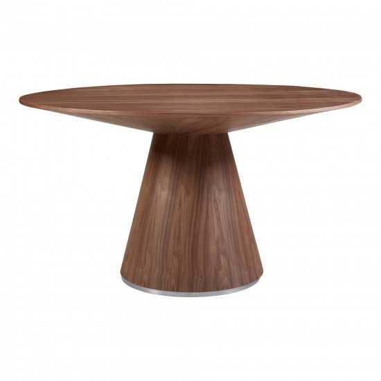 OTAGO DINING TABLE 54in ROUND WALNUT