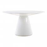 OTAGO DINING TABLE 54in ROUND WHITE