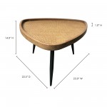 ROLLO RATTAN COFFEE TABLE