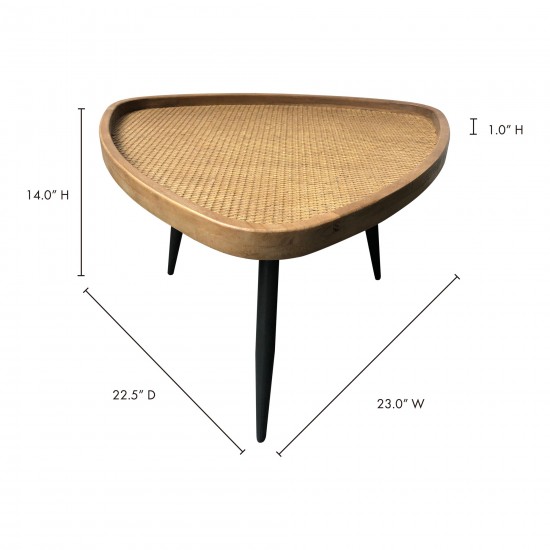 ROLLO RATTAN COFFEE TABLE