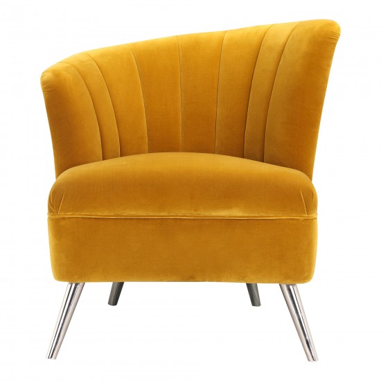 LAYAN ACCENT CHAIR LEFT YELLOW