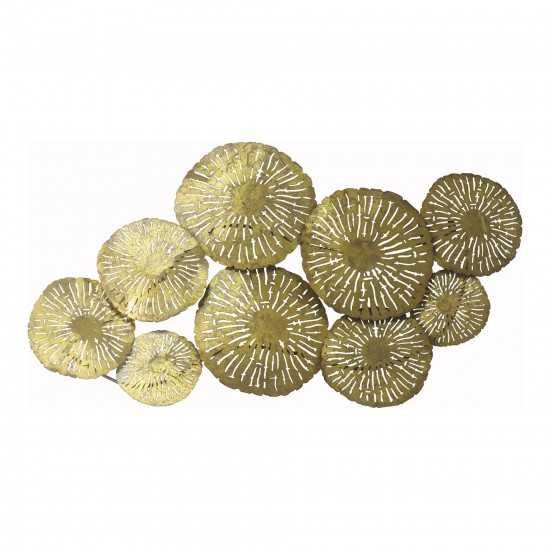 LARGE CIRCLES WALL DÉCOR GOLD