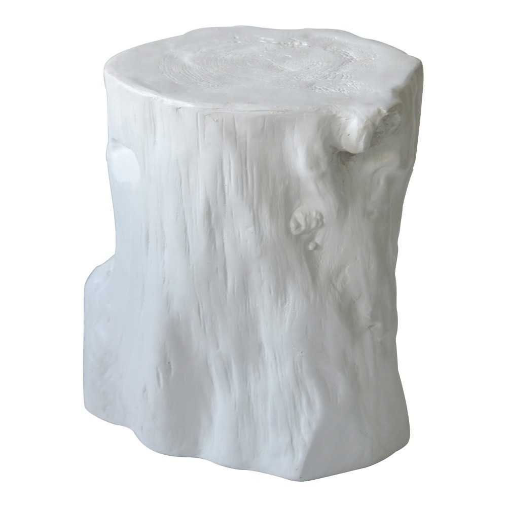 LOG STOOL ANTIQUE WHITE LOG STOOL ANTIQUE WHITE