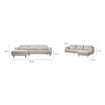 COREY SECTIONAL BEIGE LEFT