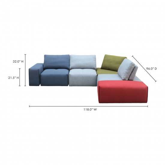 NATHANIEL MODULAR SECTIONAL MULTICOLOR