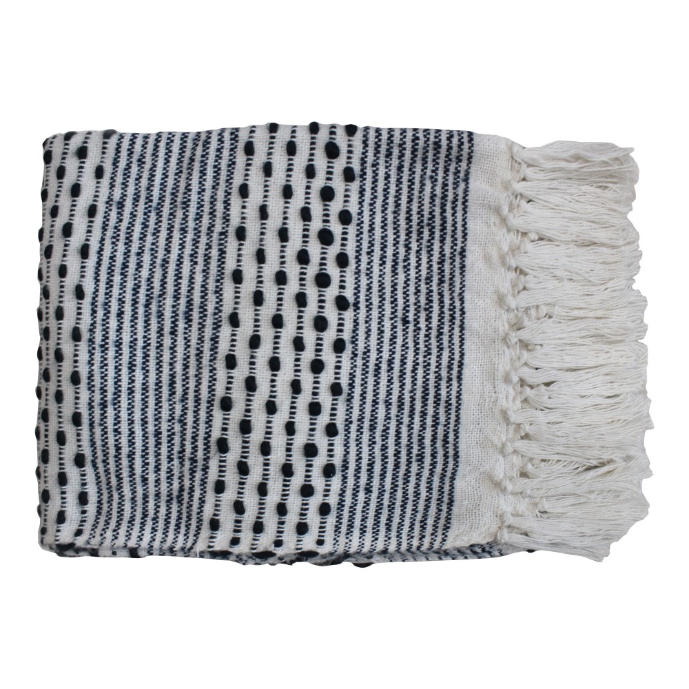 HARRISON THROW GREY BLUE