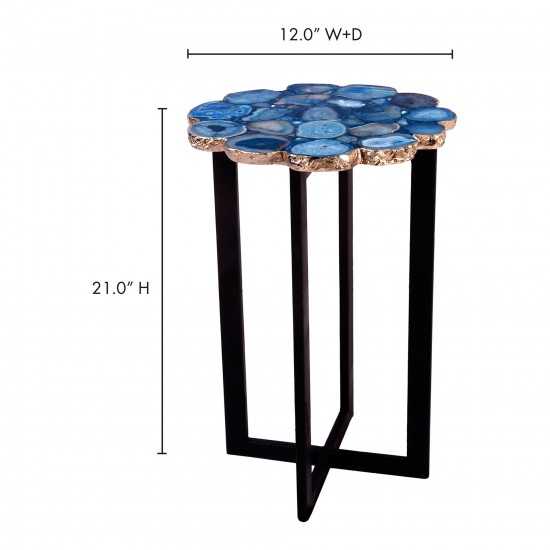 AZUL AGATE ACCENT TABLE
