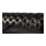 BIRMINGHAM SOFA ONYX BLACK LEATHER