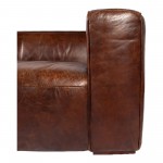 BOLTON SOFA CAPPUCCINO BROWN LEATHER