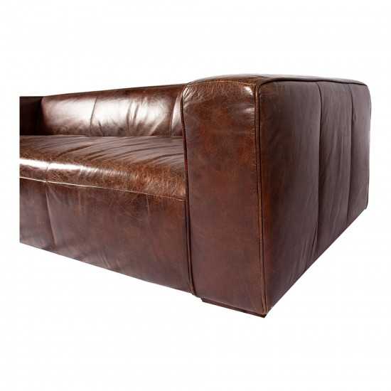 BOLTON SOFA CAPPUCCINO BROWN LEATHER