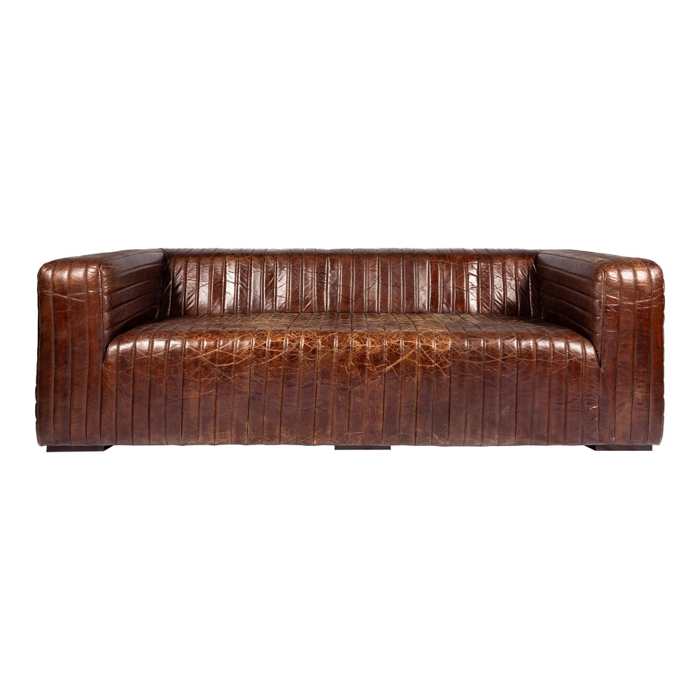 CASTLE SOFA CAPPUCCINO BROWN LEATHER CASTLE SOFA CAPPUCCINO BROWN LEATHER