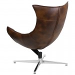 Bomber Jacket LeatherSoft Swivel Cocoon Chair