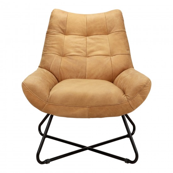 GRADUATE LOUNGE CHAIR SUNBAKED TAN LEATHER