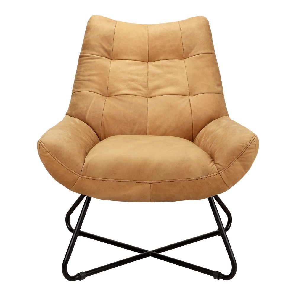 GRADUATE LOUNGE CHAIR SUNBAKED TAN LEATHER